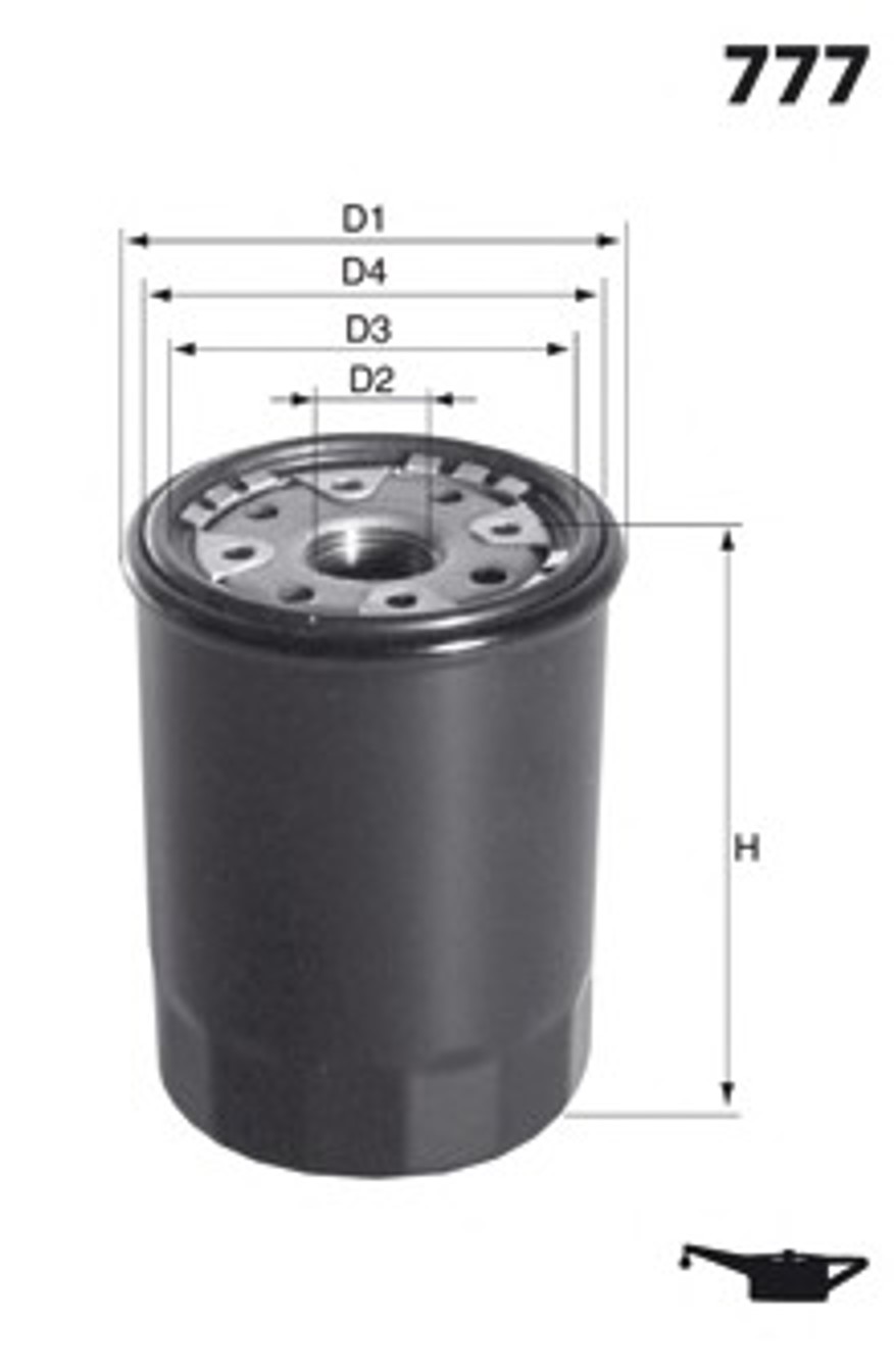 Фильтр масляный MECAFILTER ELH4184