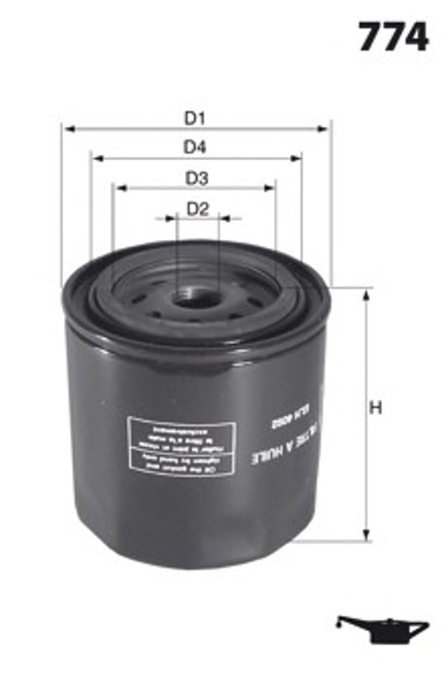Фильтр масляный MECAFILTER ELH4261