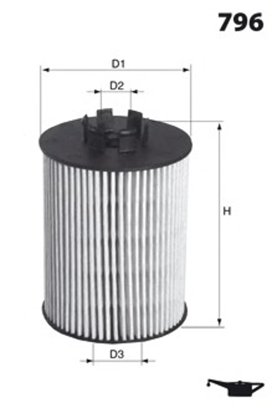 Фильтр масляный MECAFILTER ELH4751
