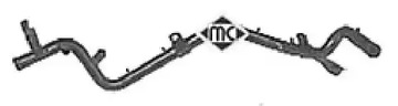 Патрубок радиатора METALCAUCHO 03084