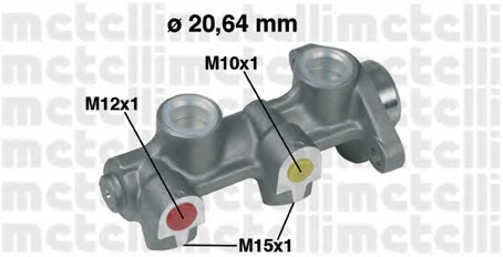 Главный тормозной цилиндр METELLI 05-0180