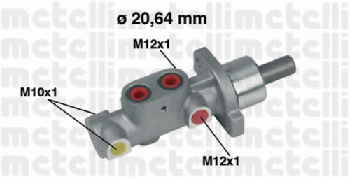 Главный тормозной цилиндр METELLI 05-0296