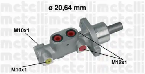 Главный тормозной цилиндр METELLI 05-0357