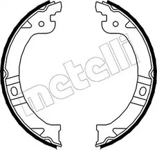 Комплект тормозных колодок стояночная тормозной системы METELLI 53-0027