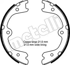 Комплект тормозных колодок стояночная тормозной системы METELLI 53-0297