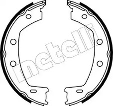 Комплект тормозных колодок стояночная тормозной системы METELLI 53-0374