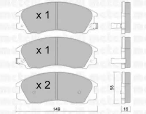 Тормозные колодки METELLI 22-0506-0