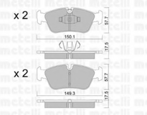 Тормозные колодки METELLI 22-0640-0