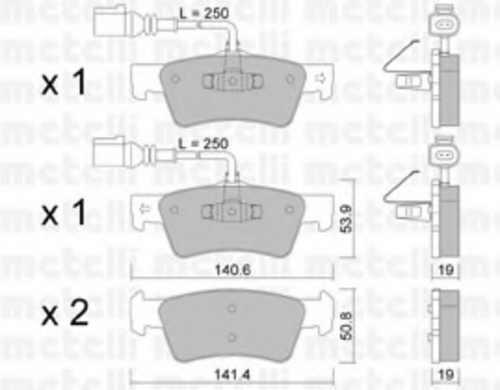 Тормозные колодки METELLI 22-0661-0