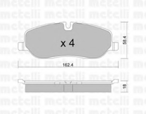 Тормозные колодки METELLI 22-0693-0