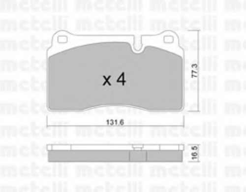 Тормозные колодки METELLI 22-0695-0