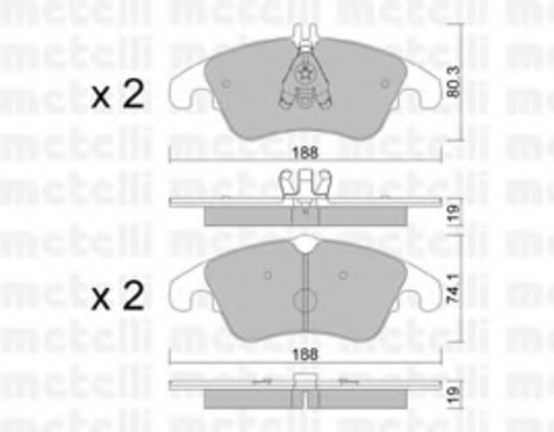 Тормозные колодки METELLI 22-0775-2