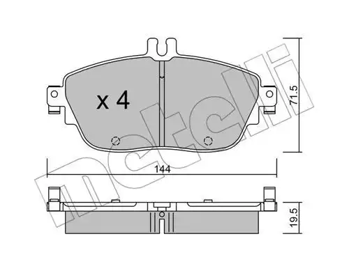 Тормозные колодки METELLI 22-0965-0