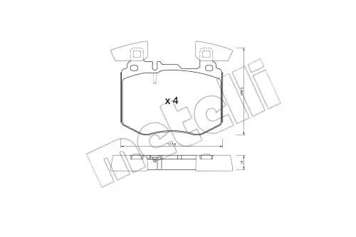 К-т дисков. тормоз. колодок METELLI 22-1310-0