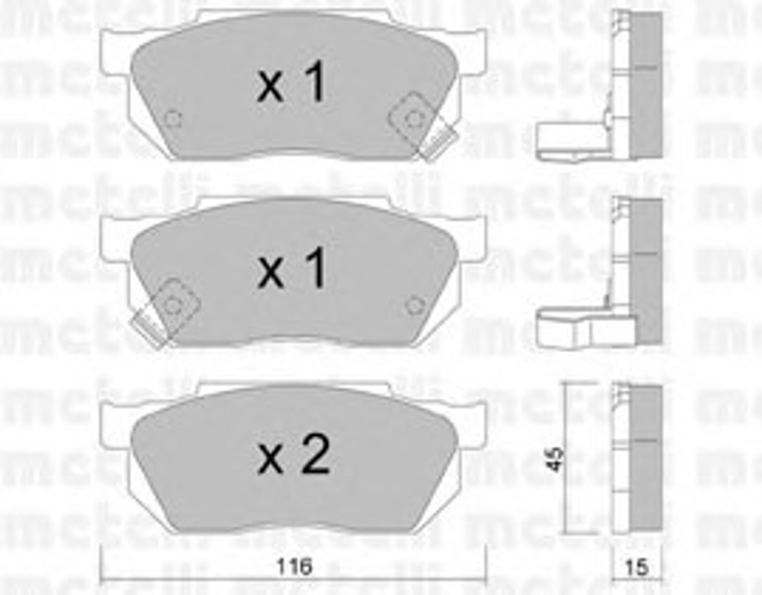 Колодки тормозные дисковые METELLI 22-0247-1
