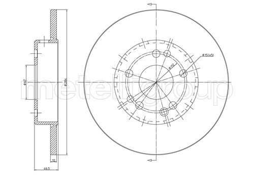 Тормозной диск METELLI 23-0124C