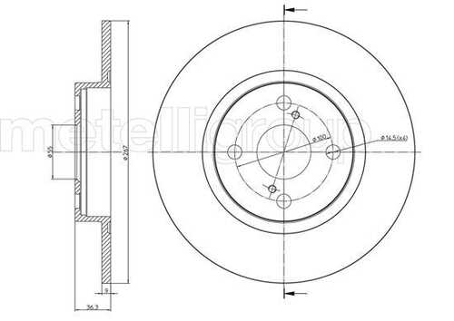 Тормозной диск METELLI 23-0969C