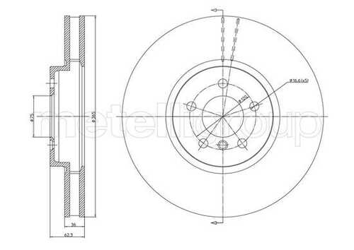 Тормозной диск METELLI 23-1030C