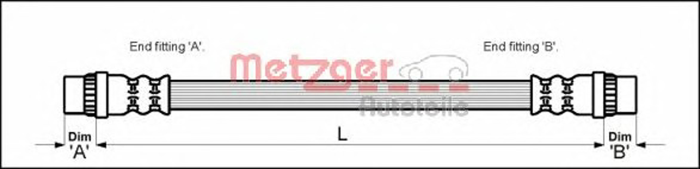 Шланг тормозной METZGER 4112146