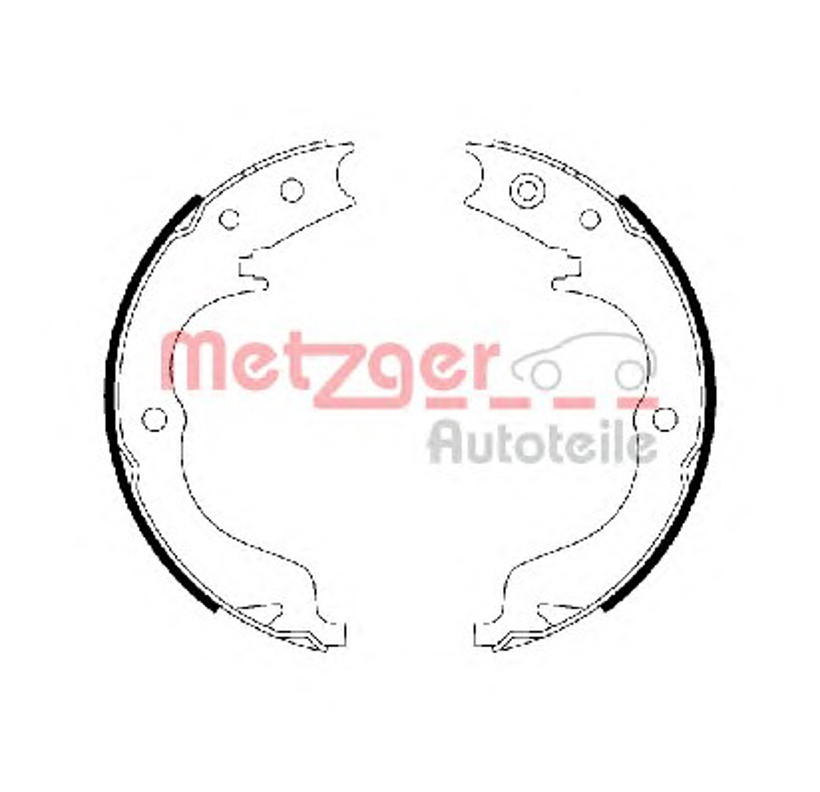 Комплект тормозных колодок стояночная тормозная система METZGER MG 110