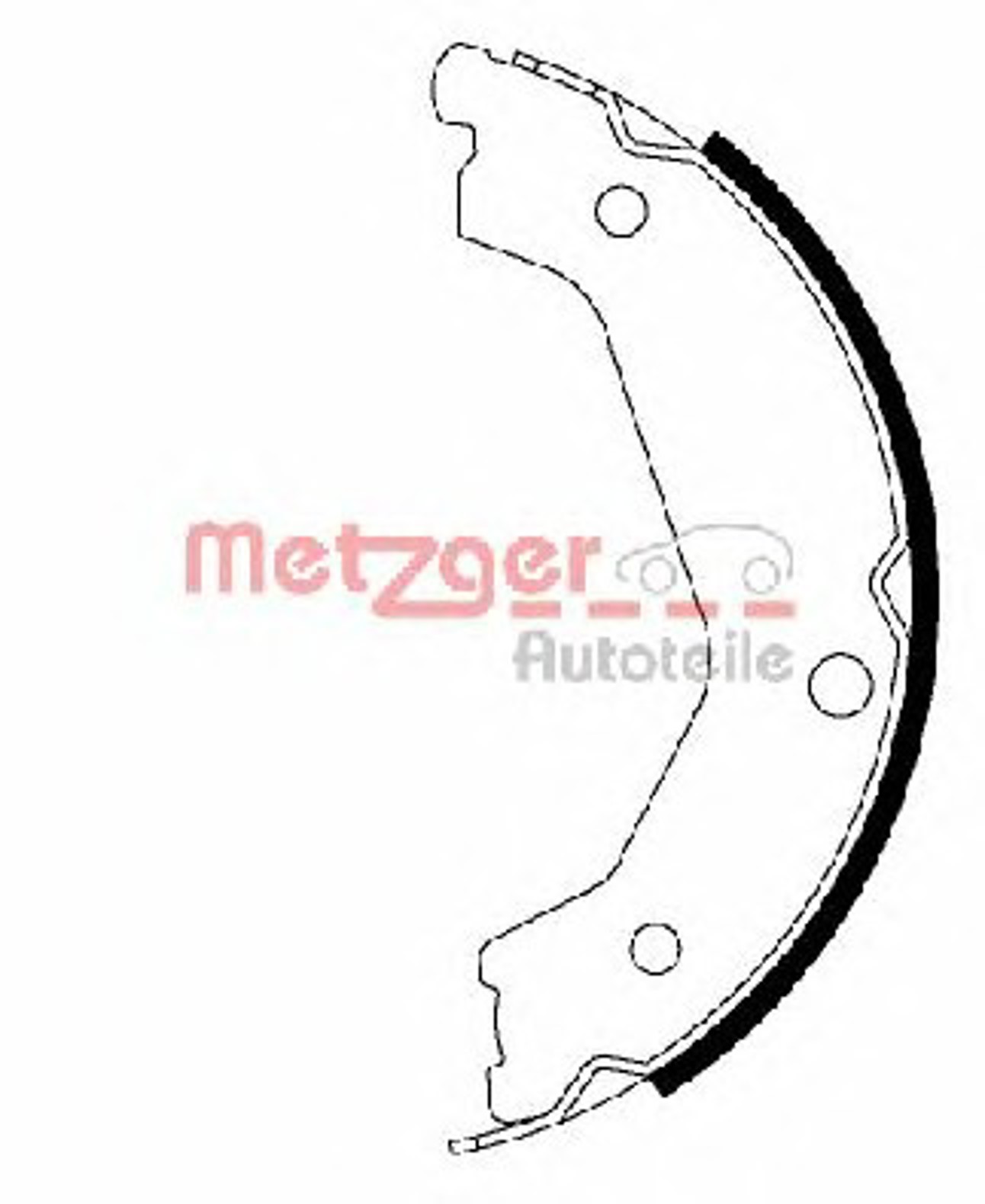 Колодки тормозные барабанные METZGER MG 206