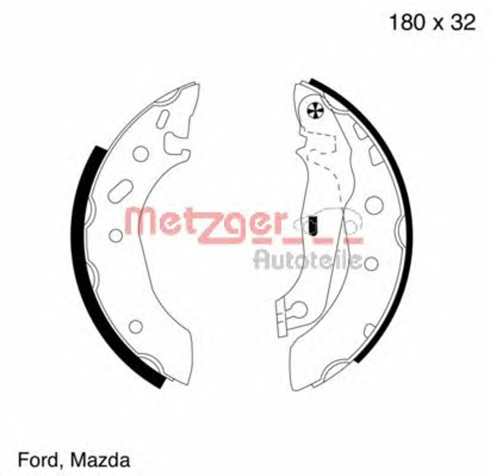 Комплект тормозных колодок METZGER MG 642