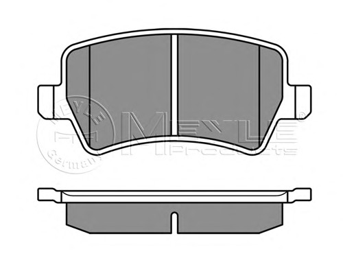 Тормозные колодки MEYLE 025 244 9617