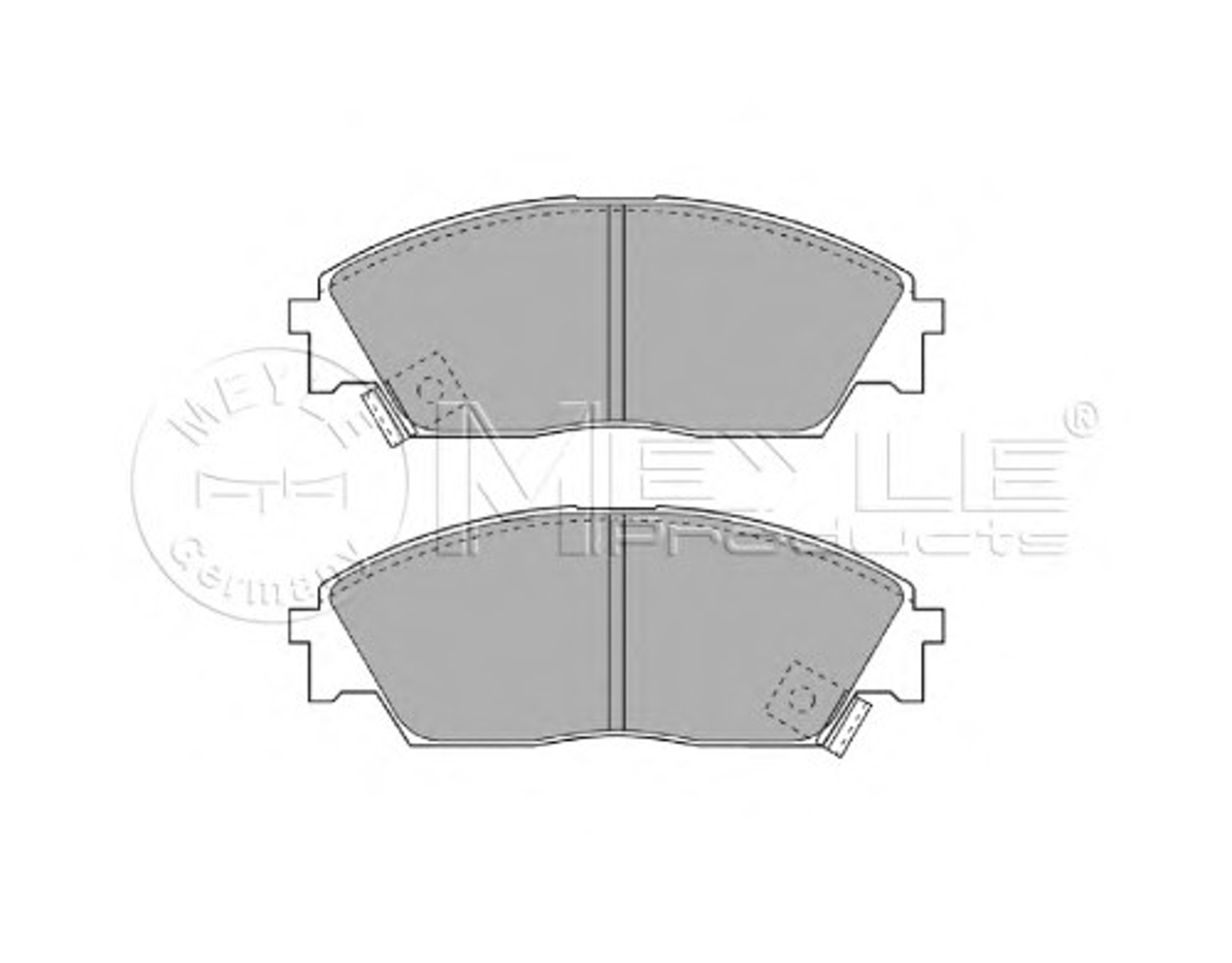 Колодки тормозные дисковые MEYLE 025 213 2215/W