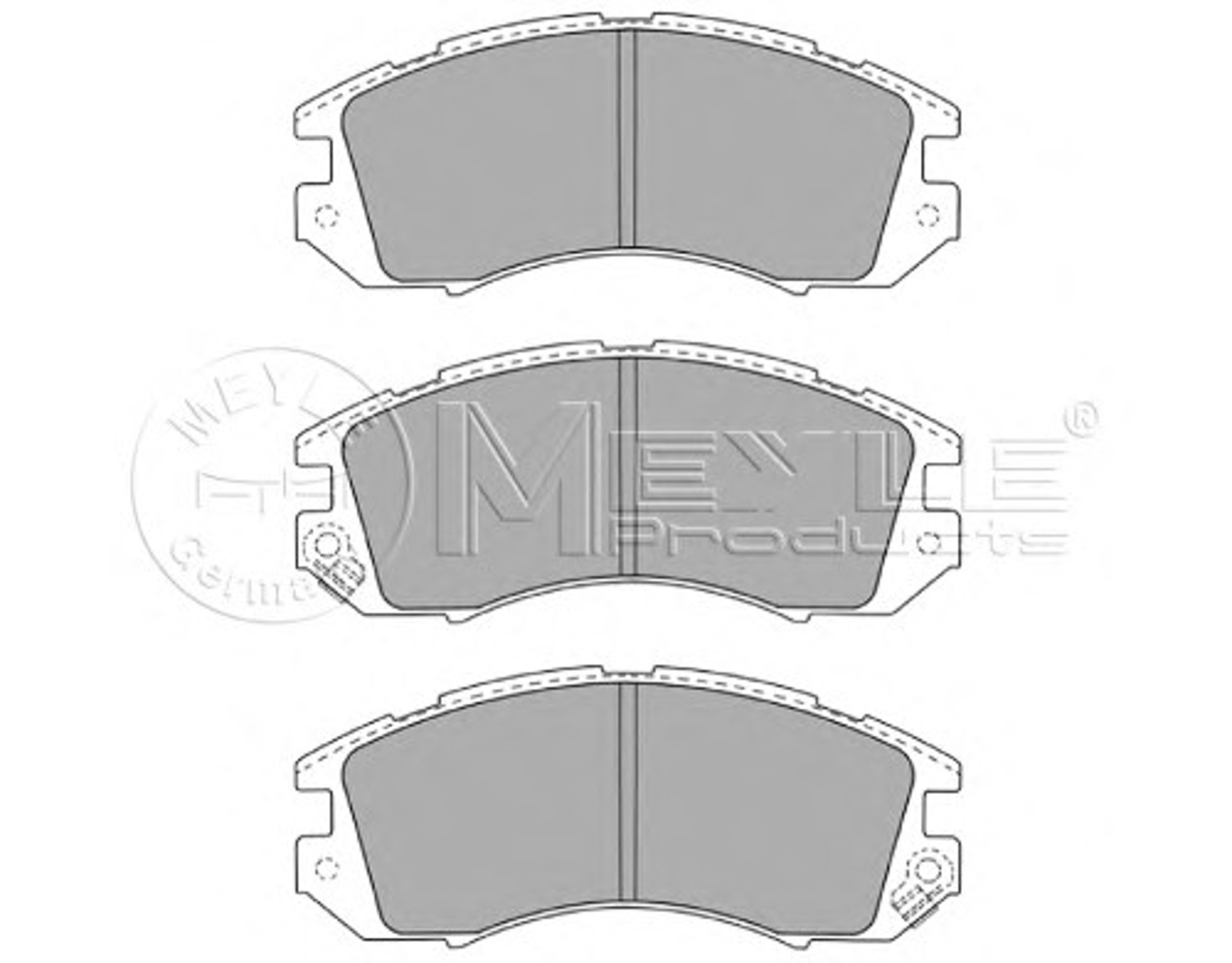 Колодки тормозные дисковые MEYLE 025 214 9517/W