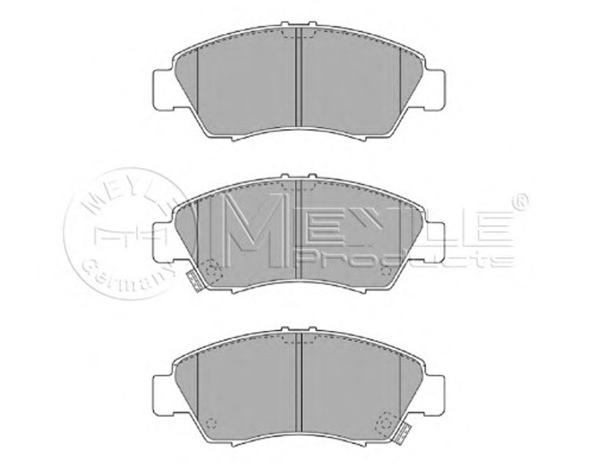 Колодки тормозные дисковые MEYLE 025 216 9715/W
