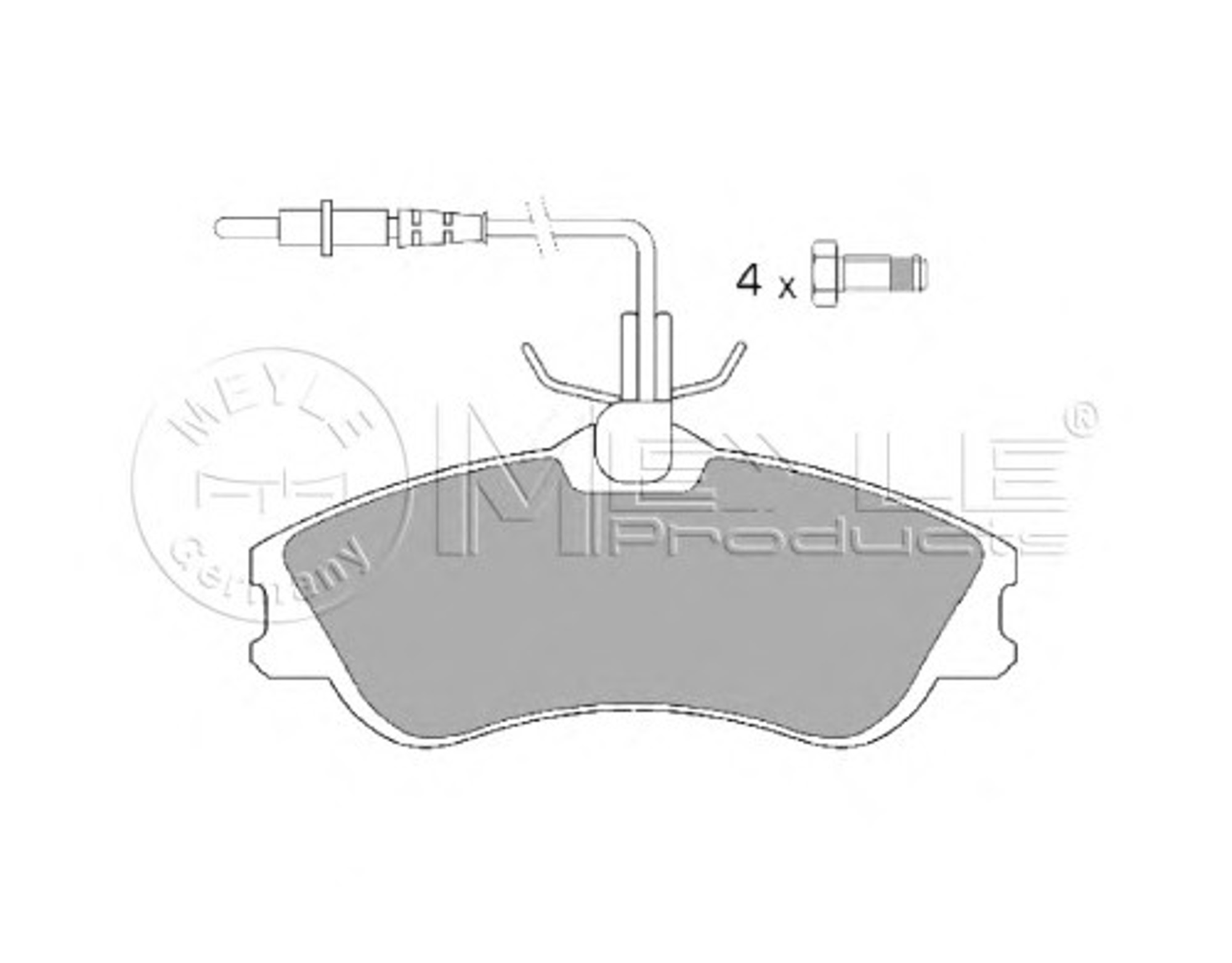 Колодки тормозные дисковые MEYLE 025 231 2419/W