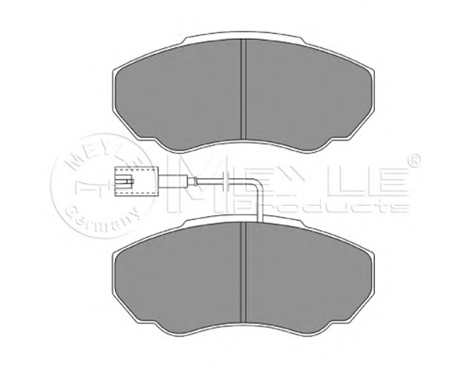 Колодки тормозные дисковые MEYLE 025 239 1719/W