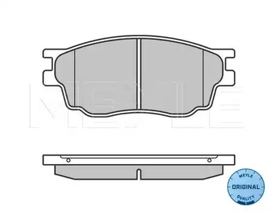 Колодки тормозные дисковые MEYLE 025 242 4616/W