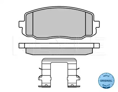 Колодки тормозные дисковые MEYLE 025 242 7516/W