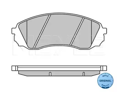 Колодки тормозные дисковые MEYLE 025 245 9717/W