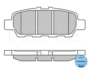 Колодки тормозные дисковые MEYLE 025 248 7113/W