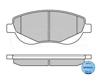 Колодки тормозные дисковые MEYLE 025 249 4619/W