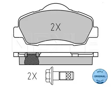 Колодки тормозные дисковые MEYLE 025 252 5118