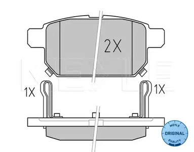 Тормозные колодки MEYLE 025 252 5814/W