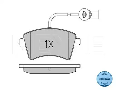 Колодки тормозные дисковые /комплект 4 шт MEYLE 025 252 9118