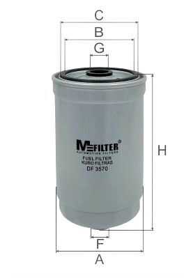 Df 3570- фильтр топливный MFILTER DF 3570