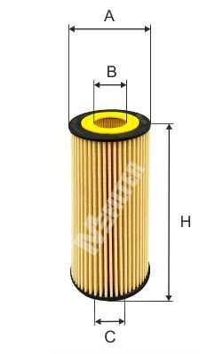 Te 4008 фильтр масляный MFILTER TE 4008