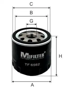 Tf 6562 фильтр масляный MFILTER TF 6562