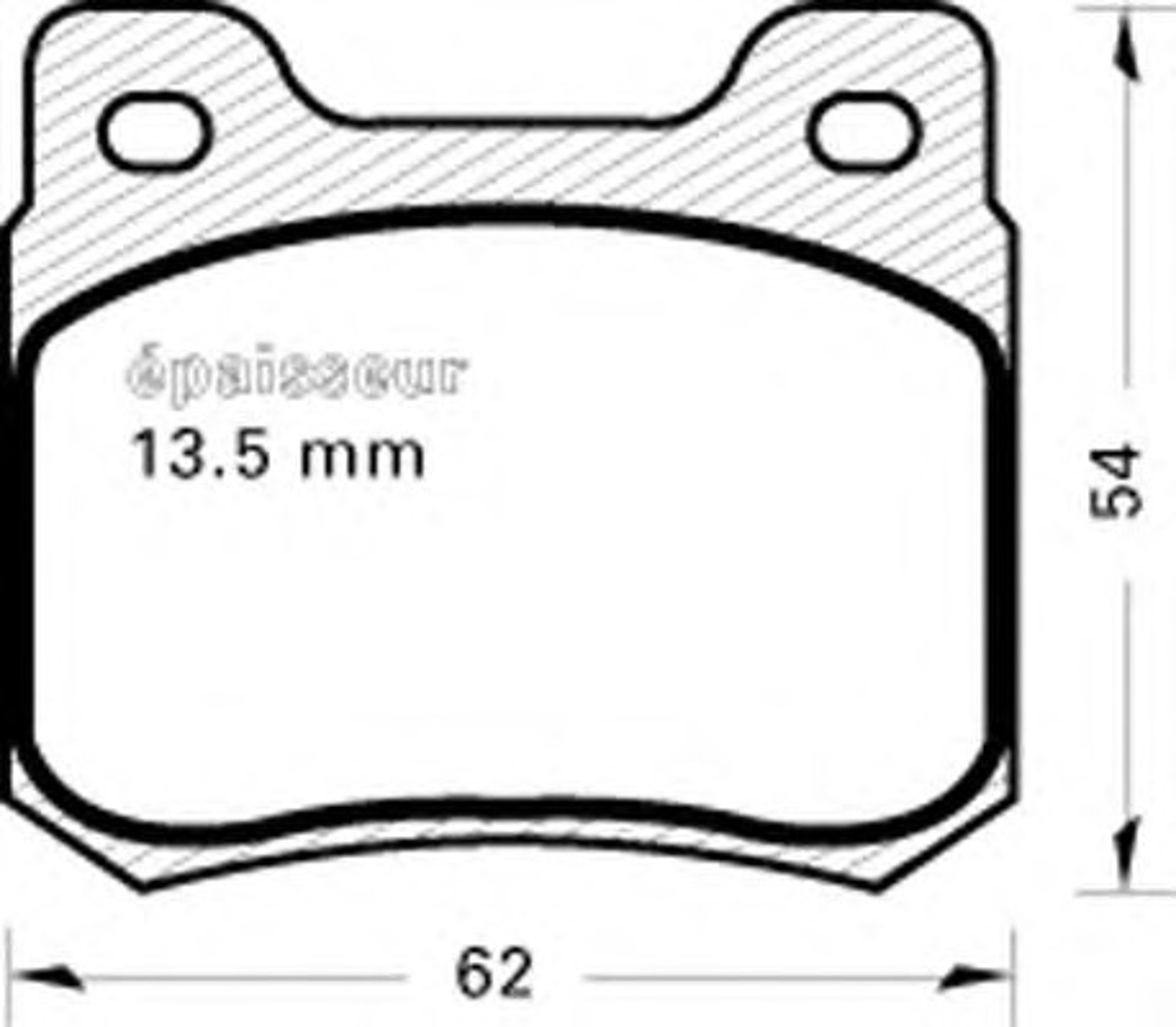 Колодки тормозные дисковые MGA 181