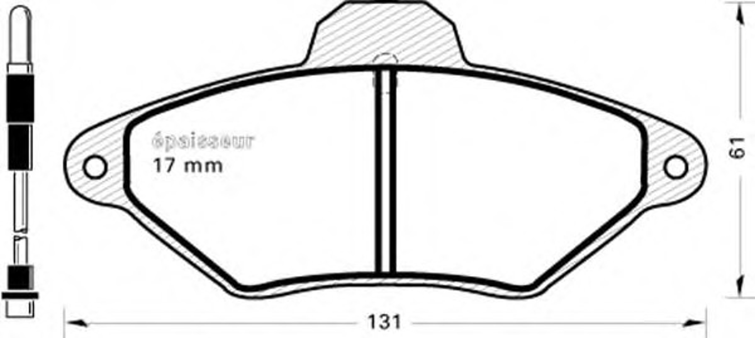 Колодки тормозные дисковые MGA 331