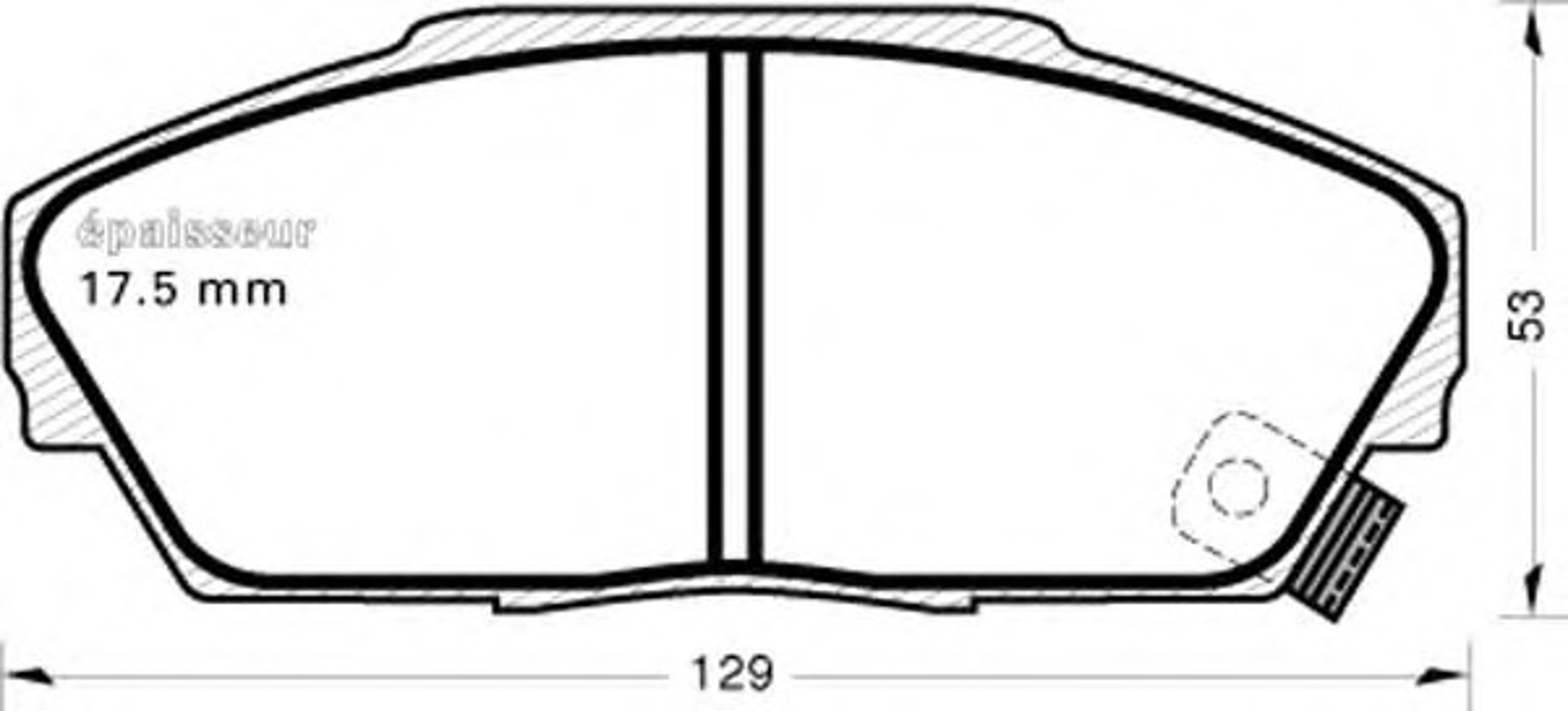 Колодки тормозные дисковые MGA 413