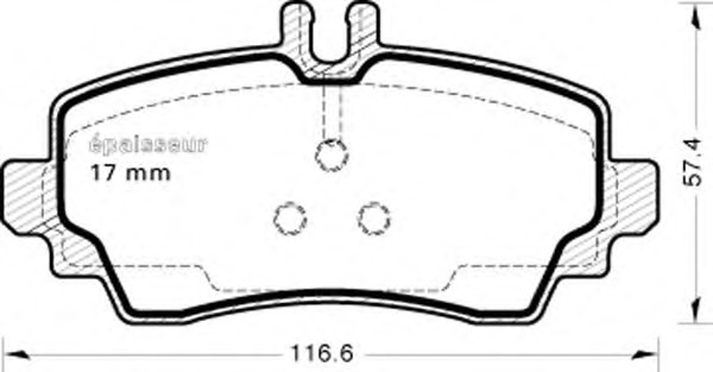 Колодки тормозные дисковые MGA 453