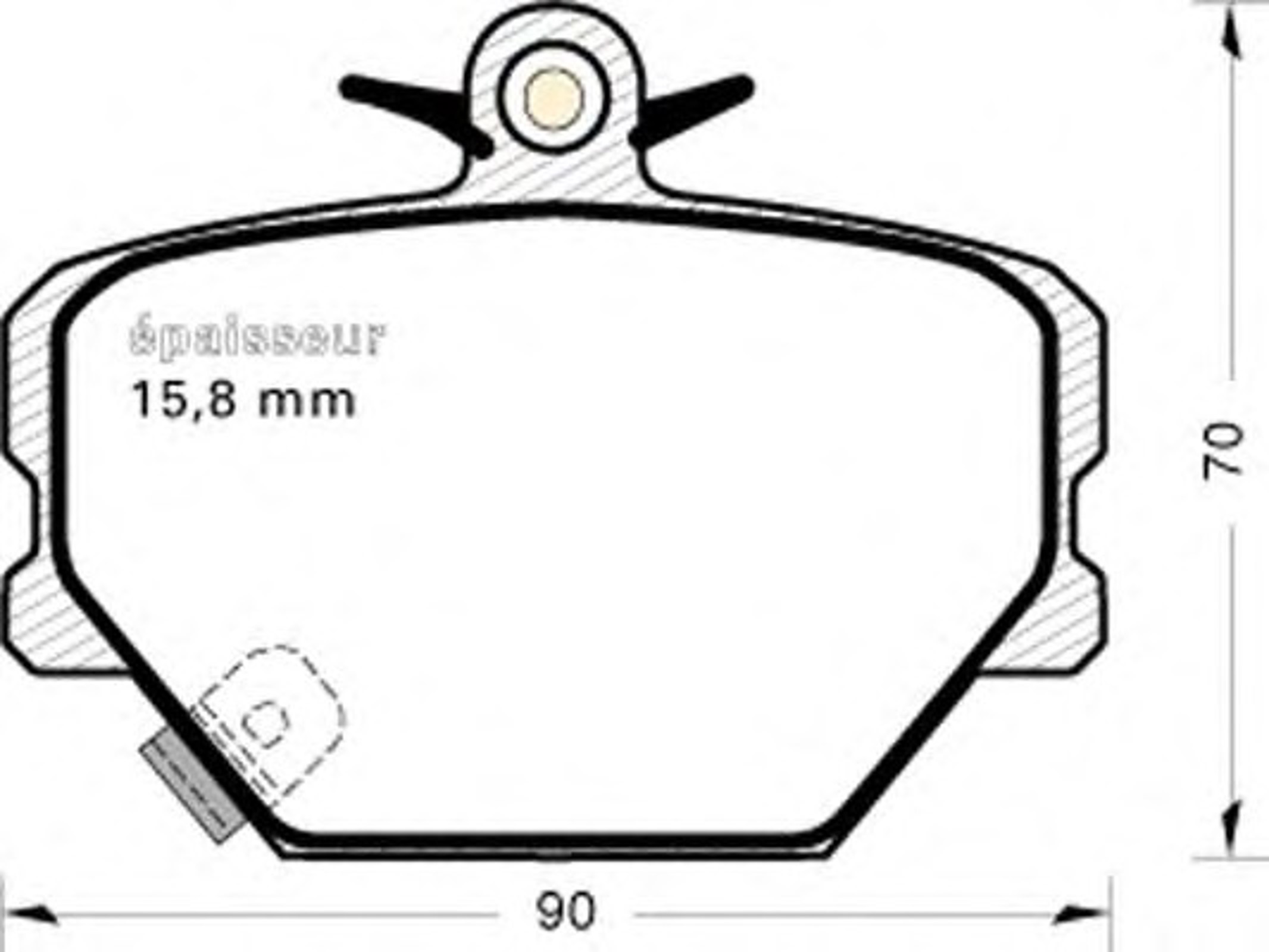 Колодки тормозные дисковые MGA 485