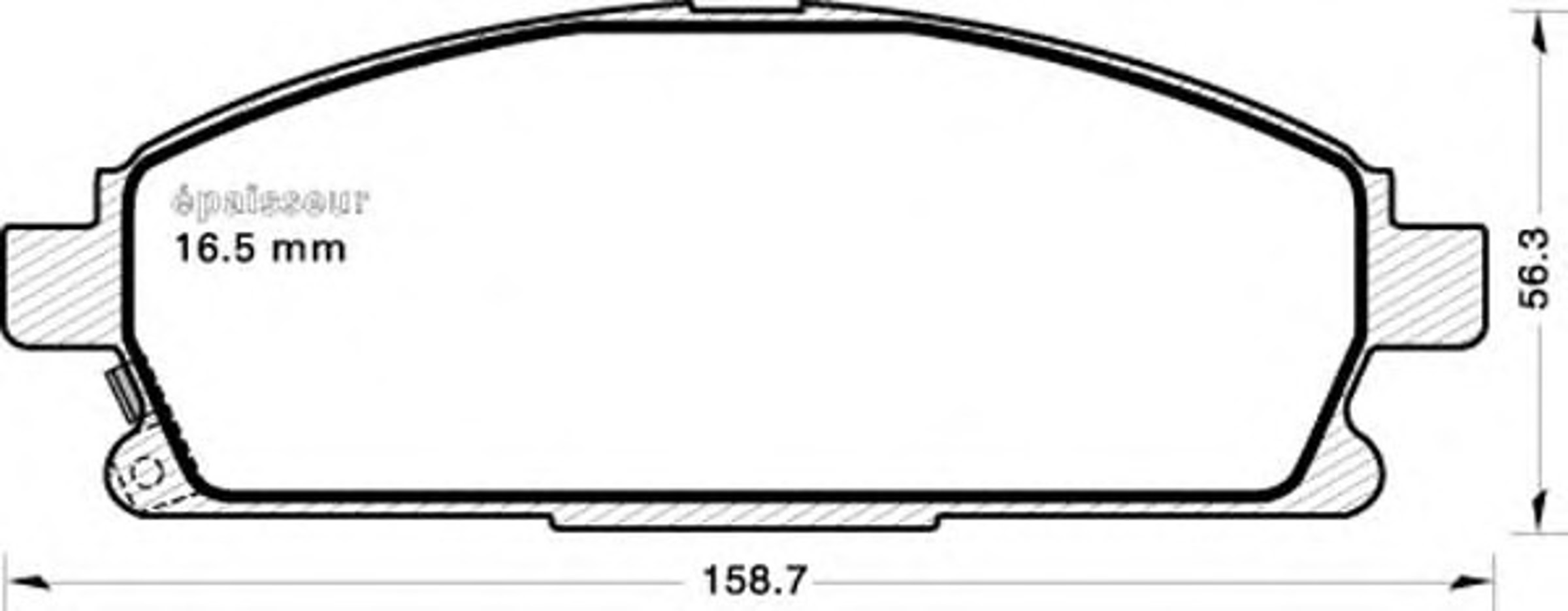 Колодки тормозные дисковые MGA 617