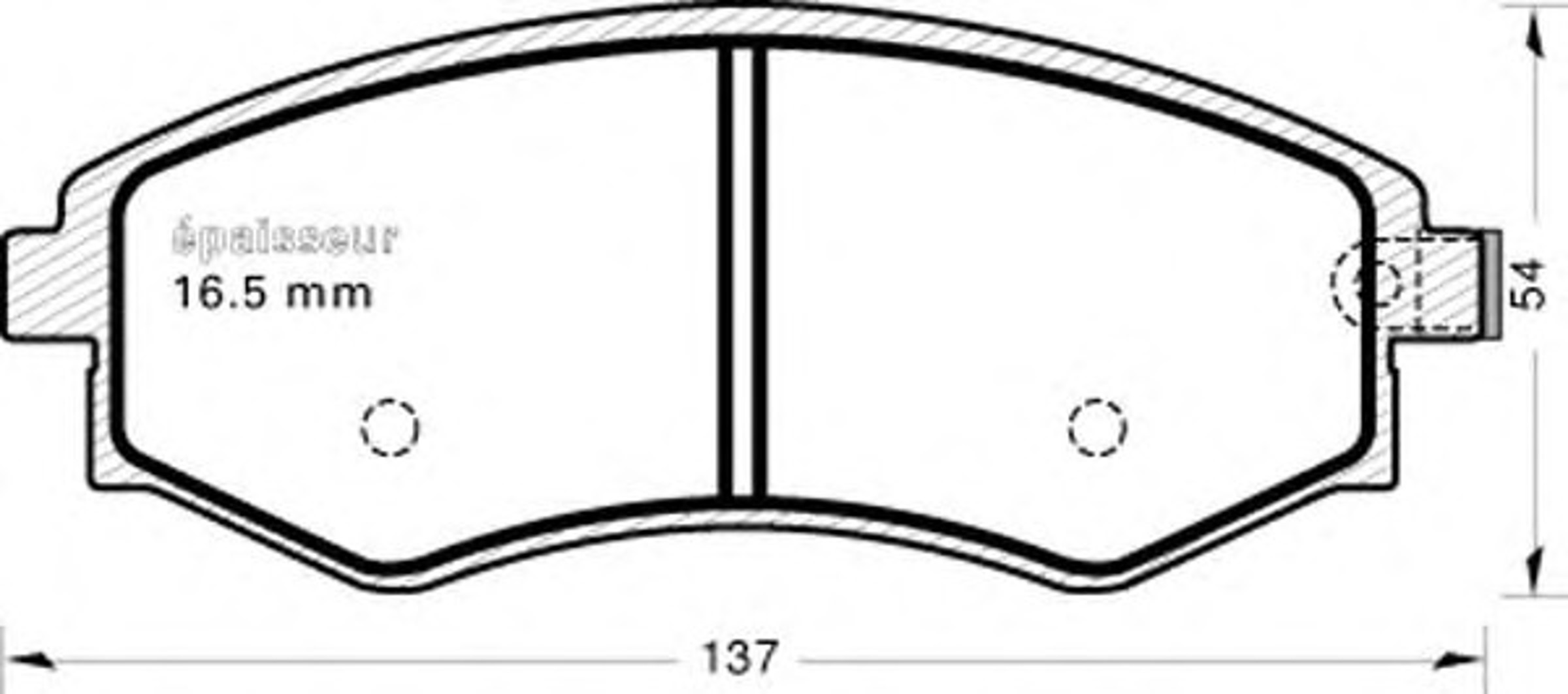 Колодки тормозные дисковые MGA 761